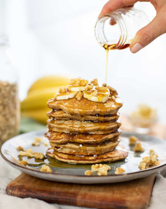 Receta de Desayuno: Tortitas de Avena & Banana