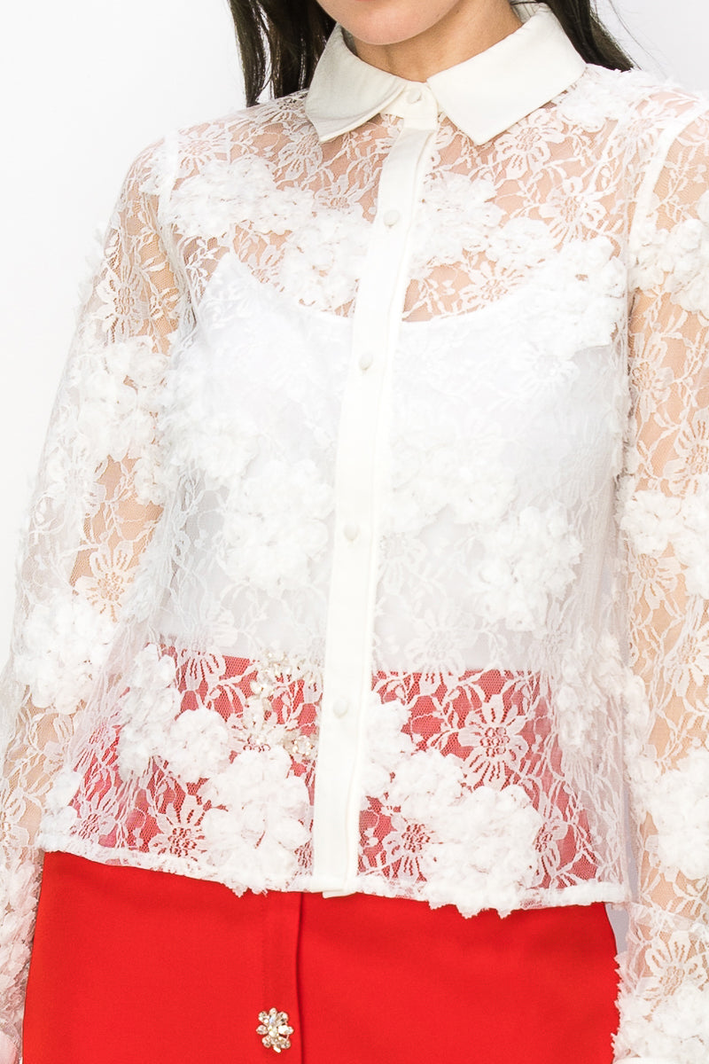 Blusa Lacey Flowers
