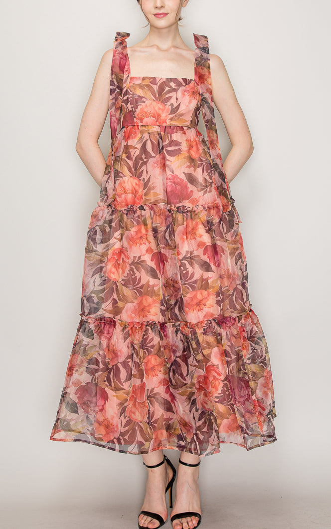 Vestido Organza Midi