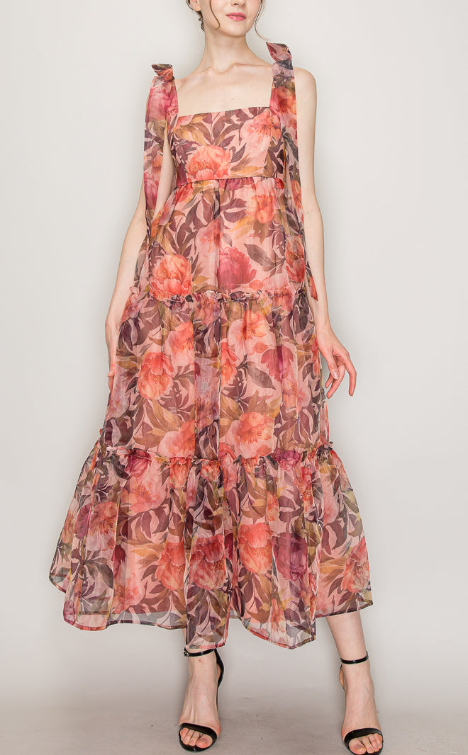 Vestido Organza Midi