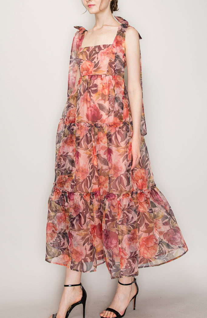 Vestido Organza Midi