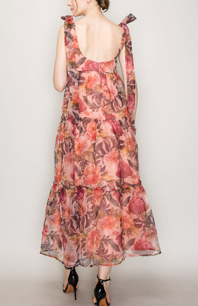 Vestido Organza Midi