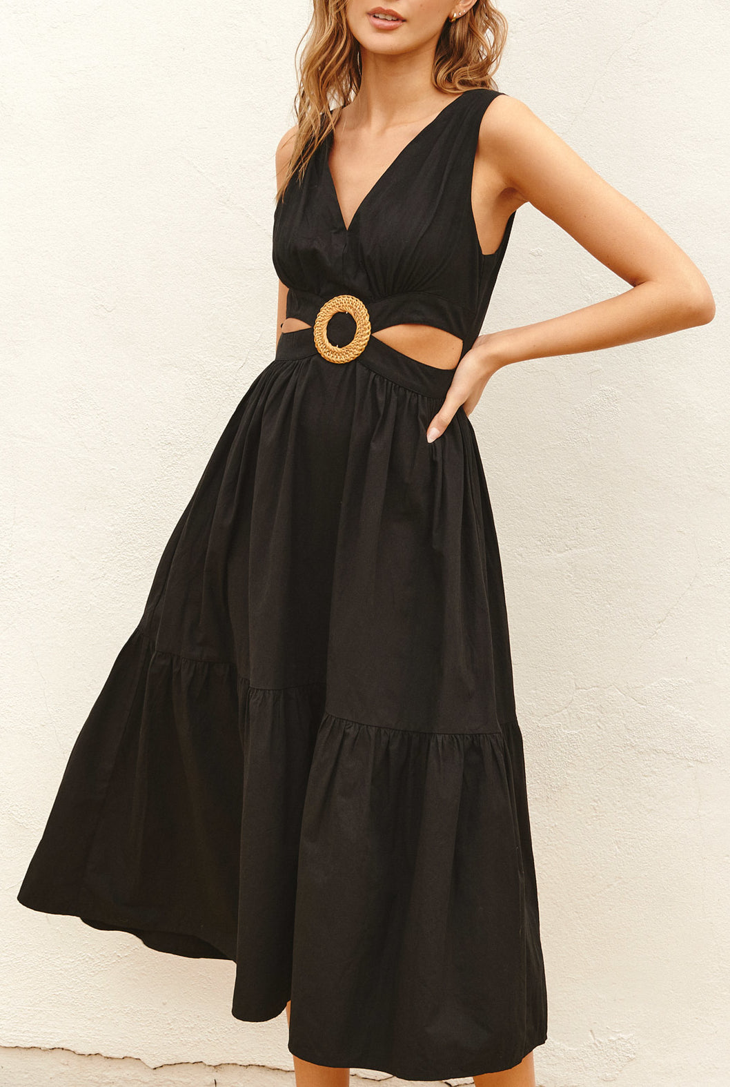 Vestido Midi O Ring