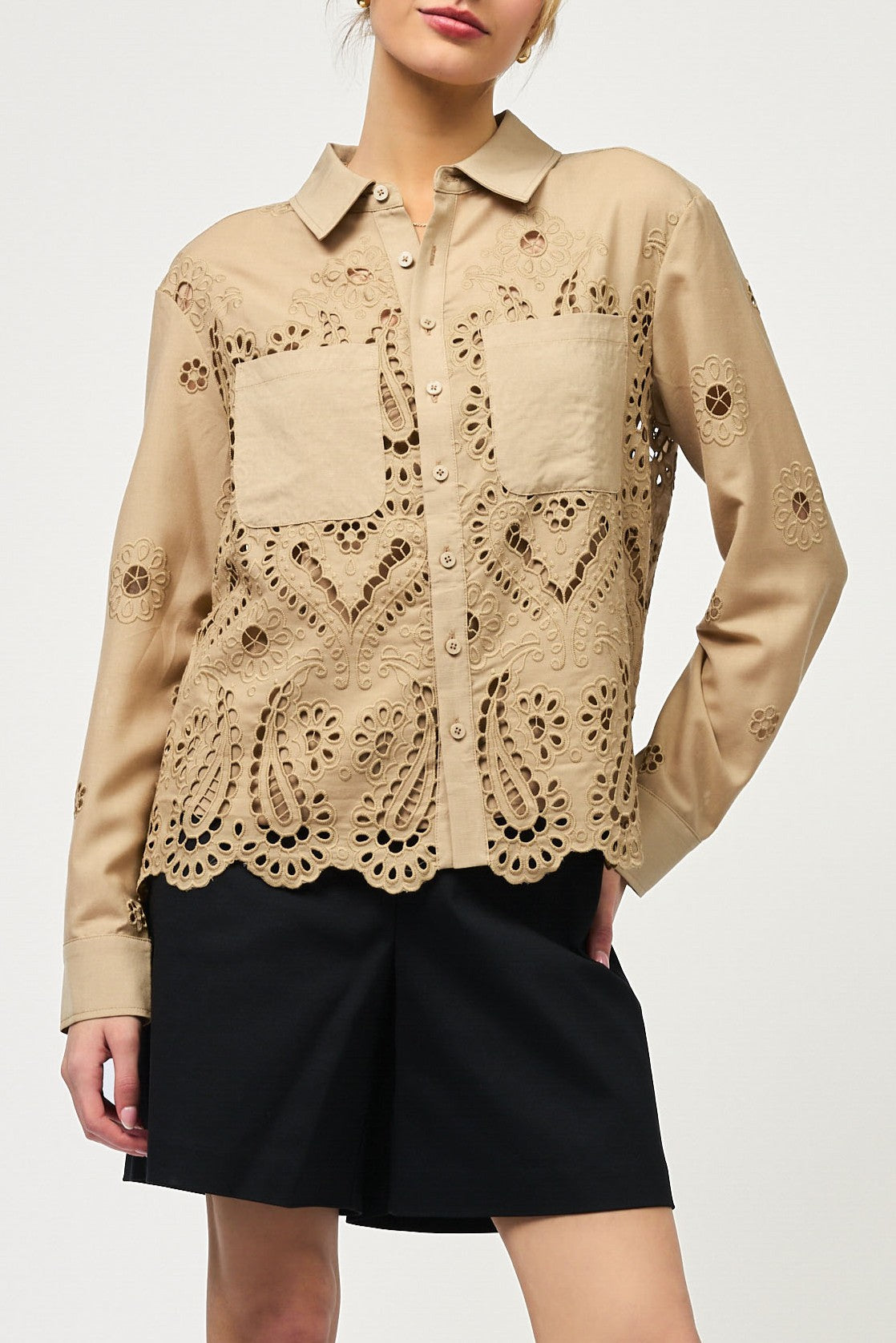Blusa Laser-cut