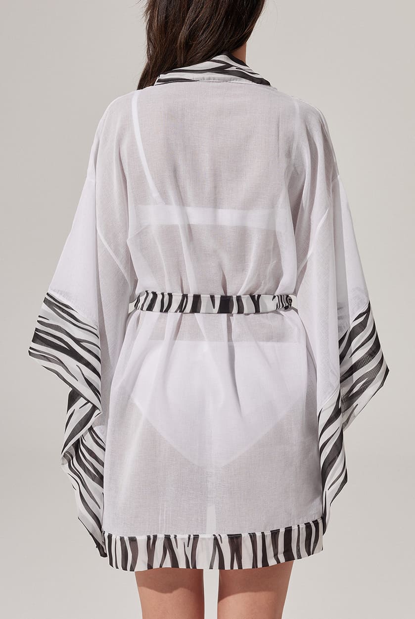 Zebra Kimono Tunic