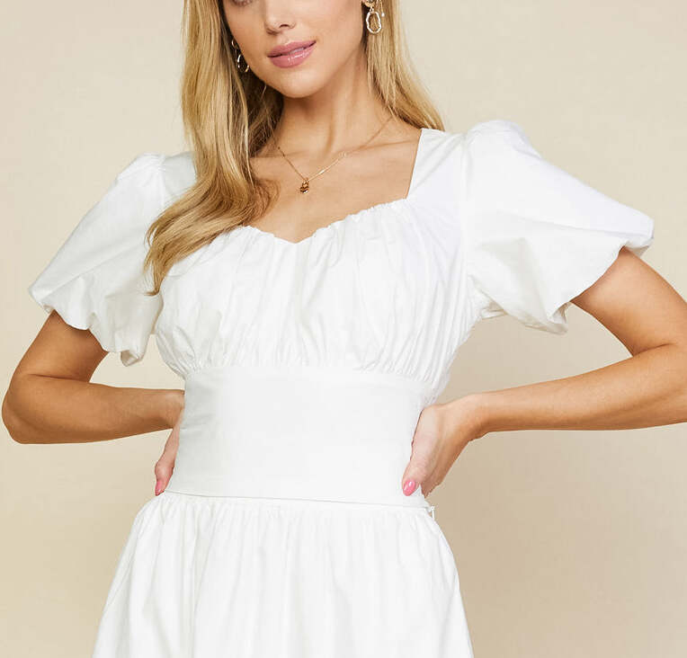 Poplin Crop Blouse