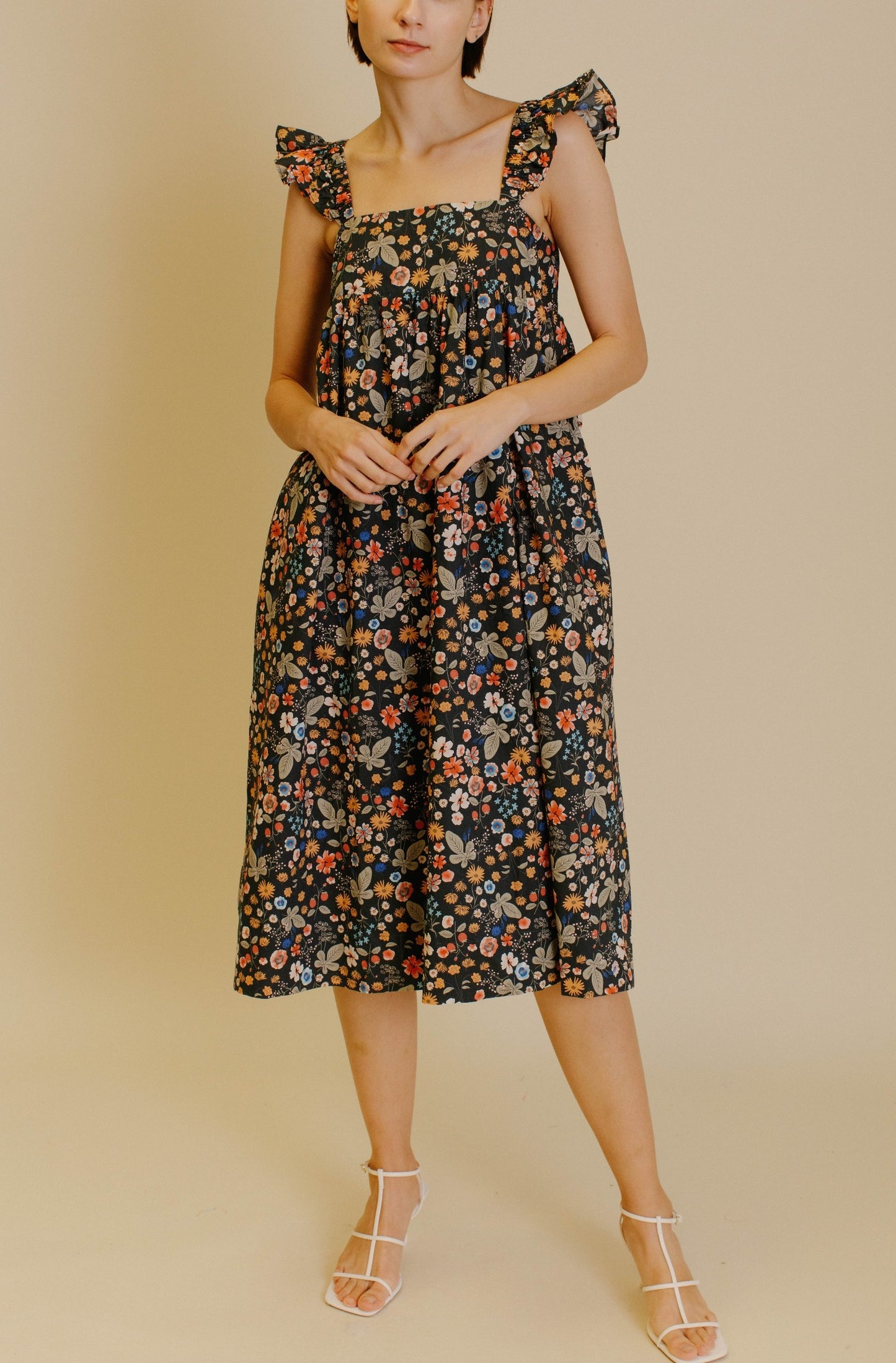 Midnight Floral Dress