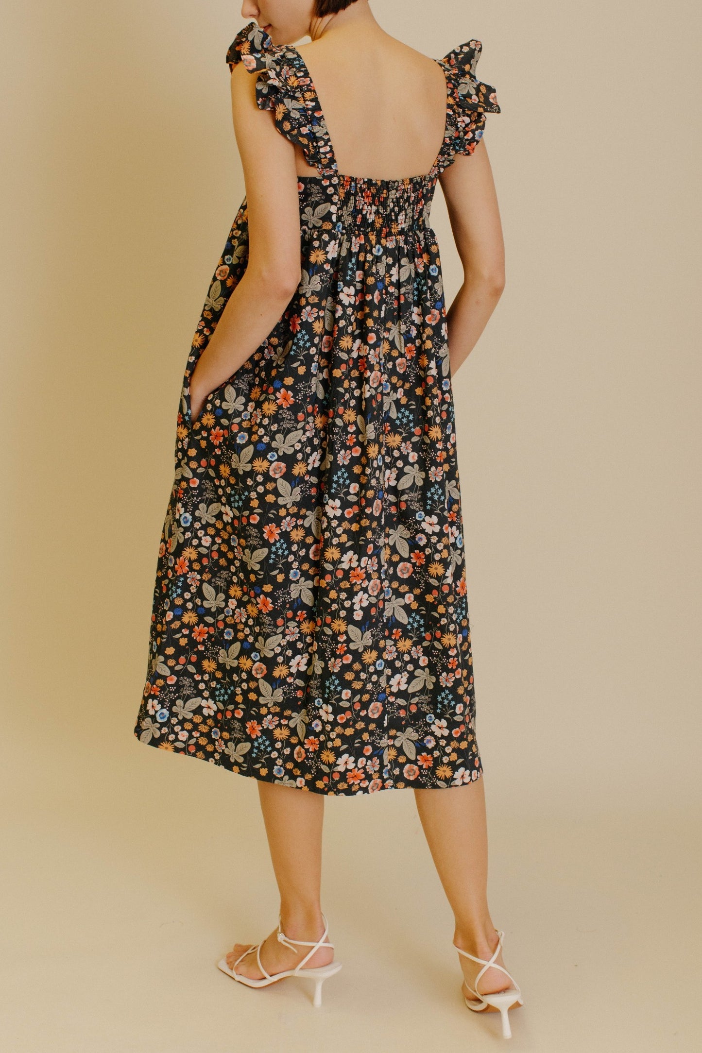 Midnight Floral Dress
