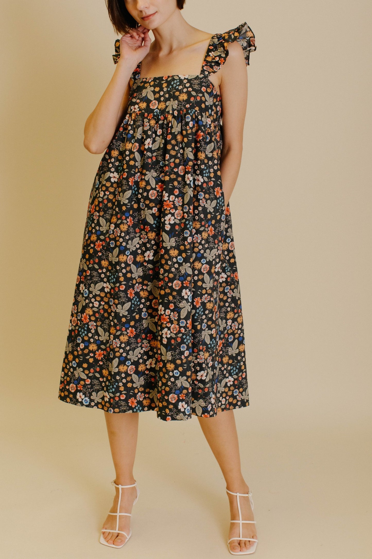 Midnight Floral Dress