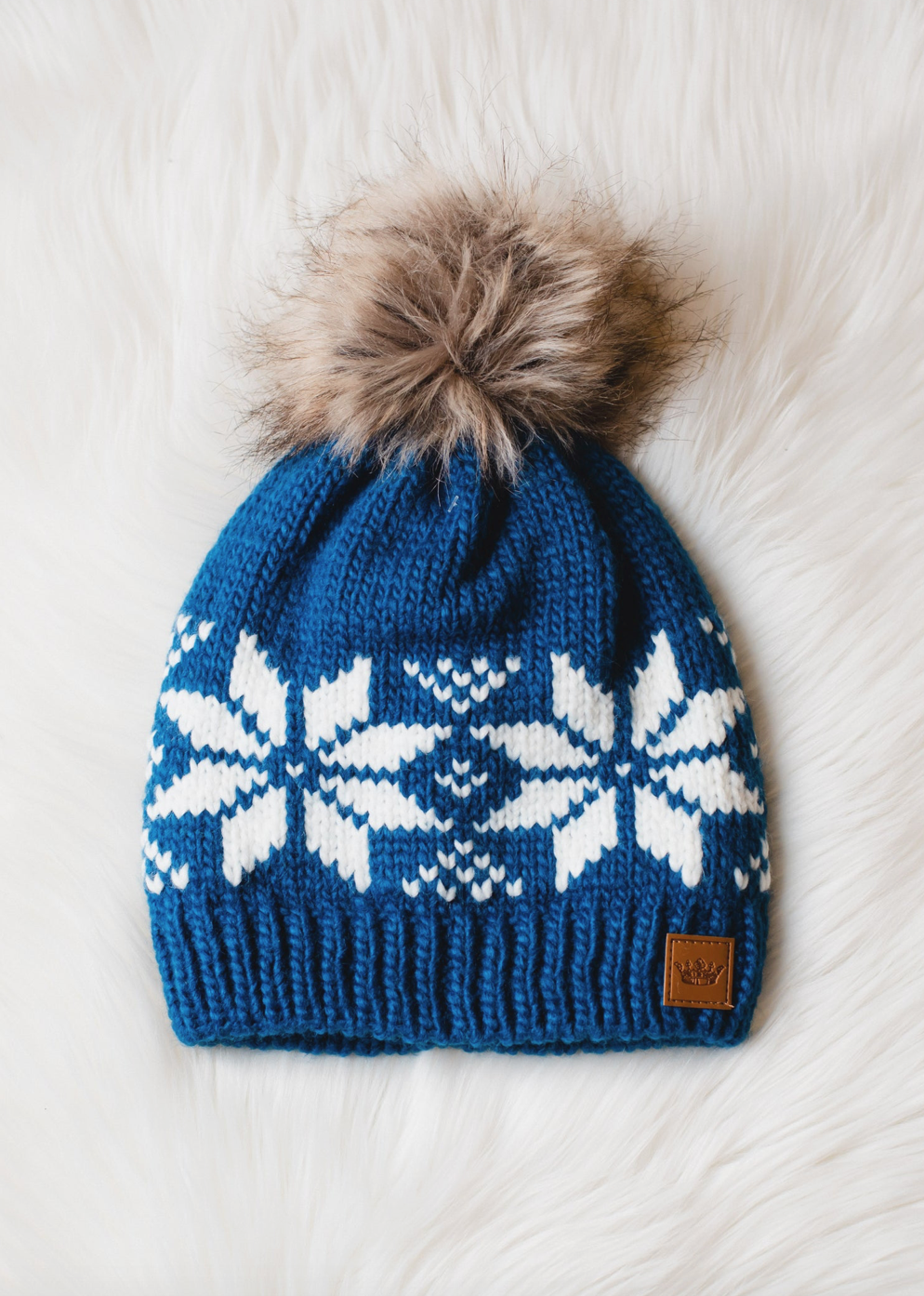 Gorro Blue Snowflakes