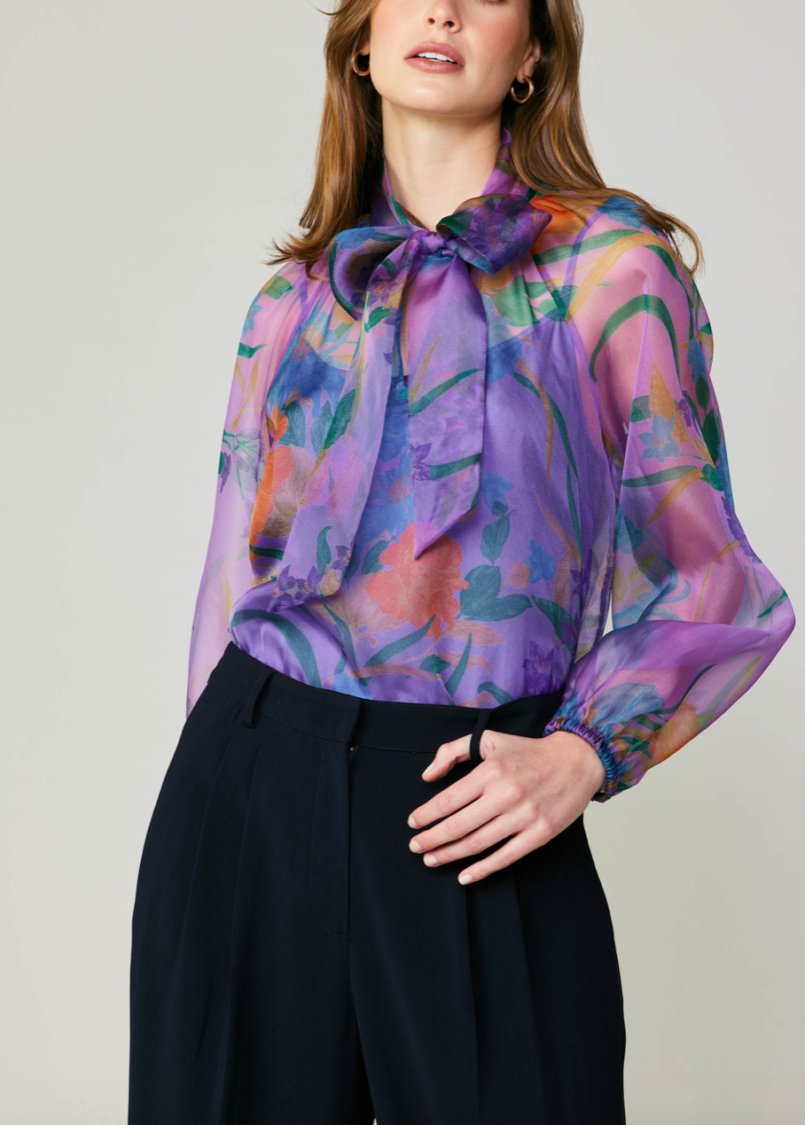 Blusa Organza Purple