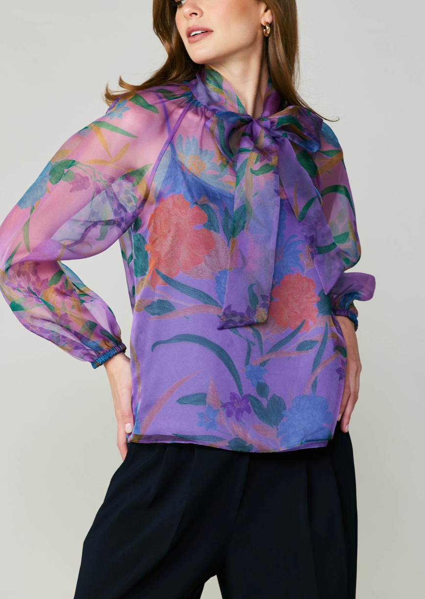 Blusa Organza Purple