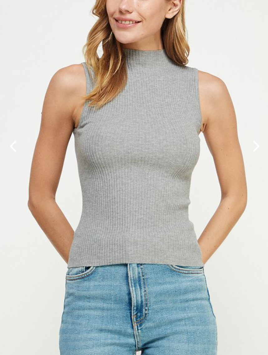 Low Mock Neck Top