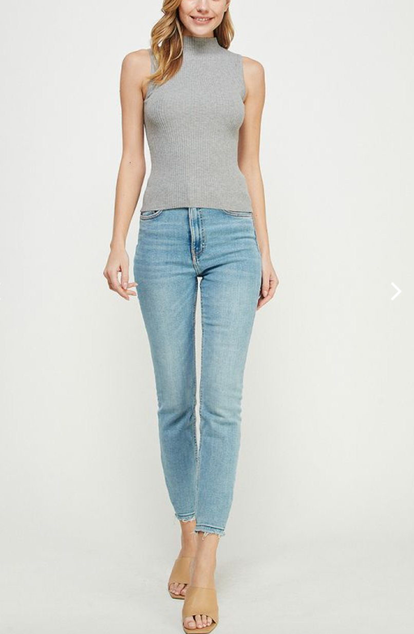 Low Mock Neck Top