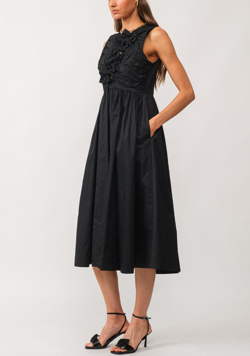 Bow Bow Bow Dress Midi