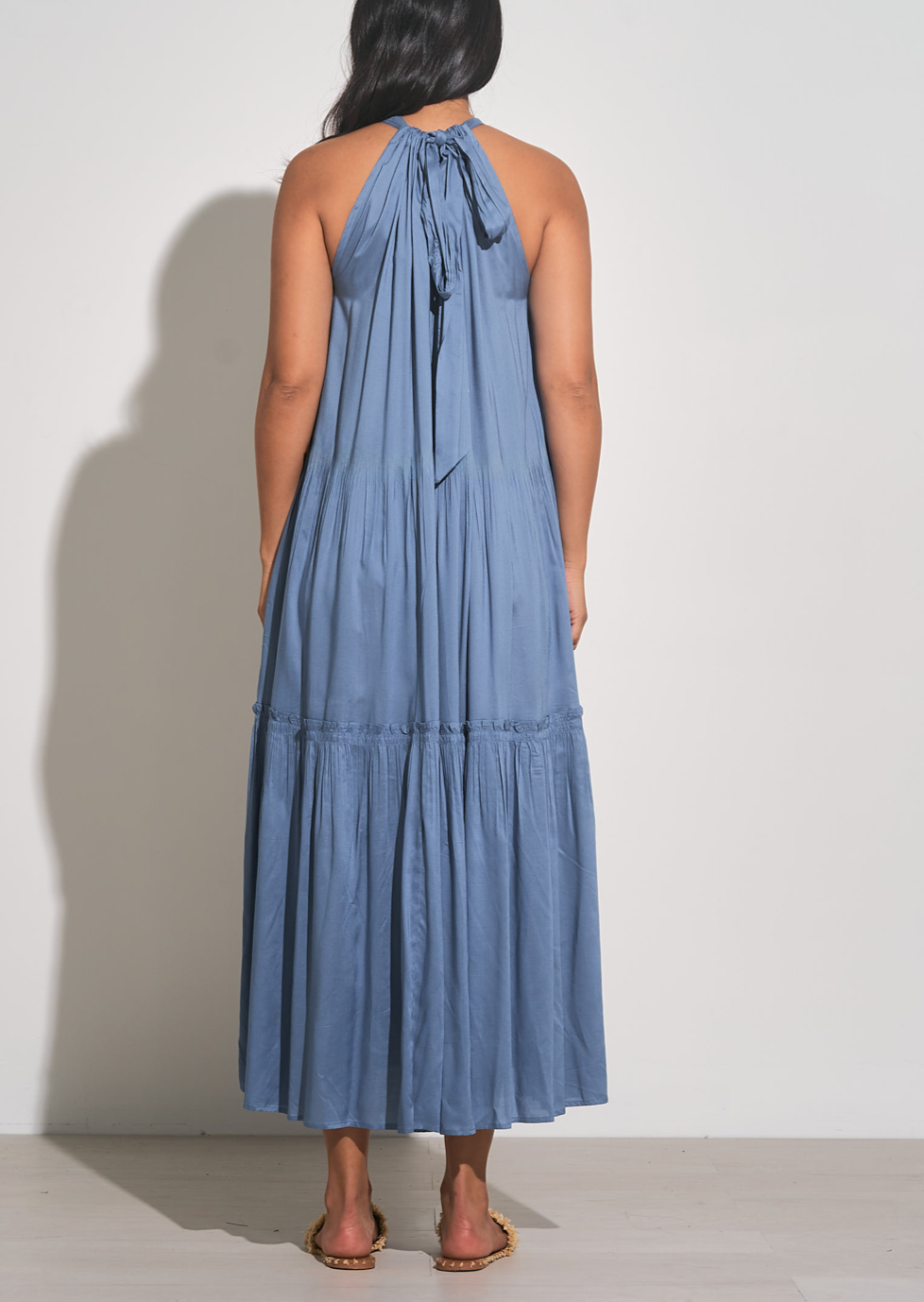 Deep Blue Vestido Maxi