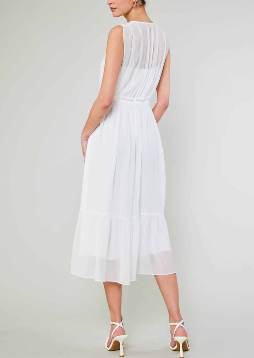 Vestido Sheer White