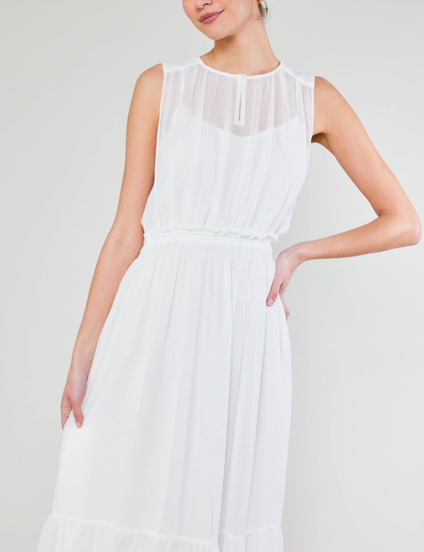 Vestido Sheer White