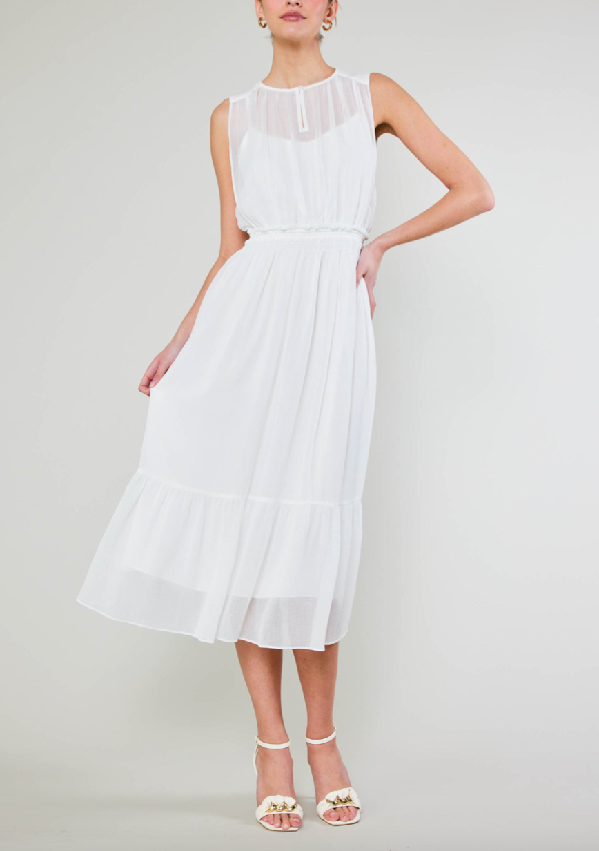 Vestido Sheer White