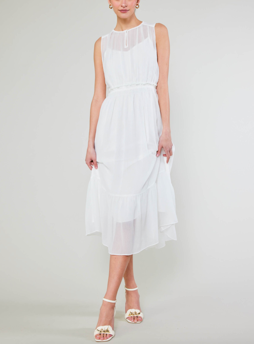 Vestido Sheer White