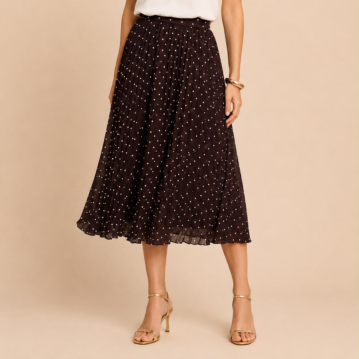 Falda Plisada Lunares