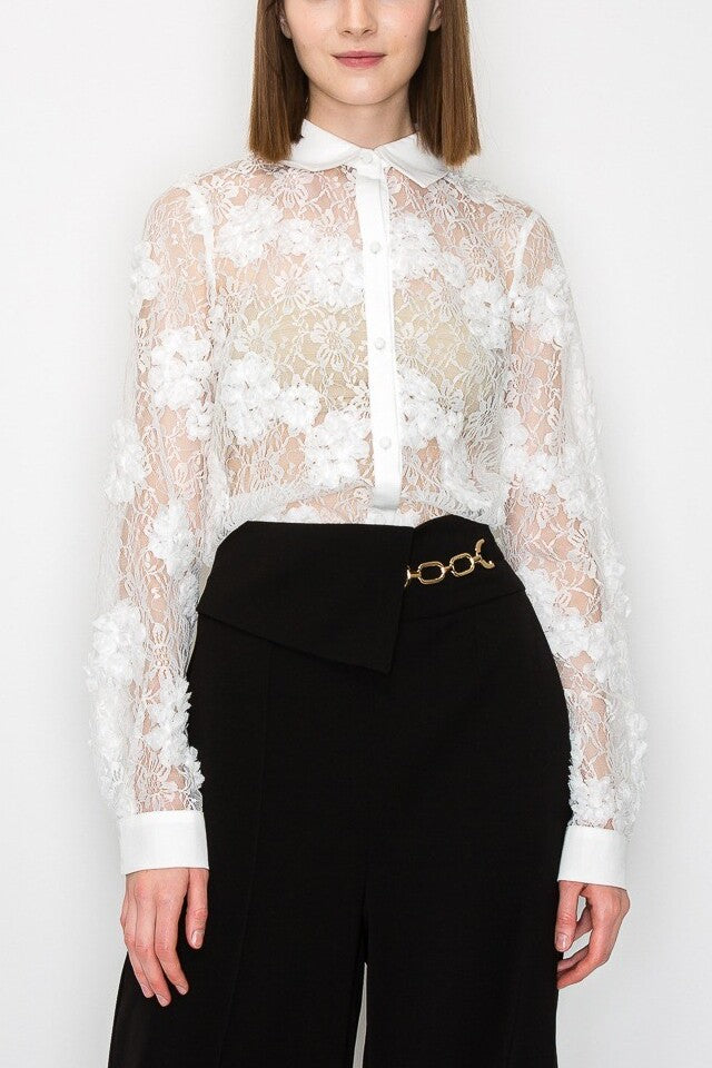 Blusa Lacey Flowers