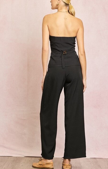 Wide Leg Corset Pants
