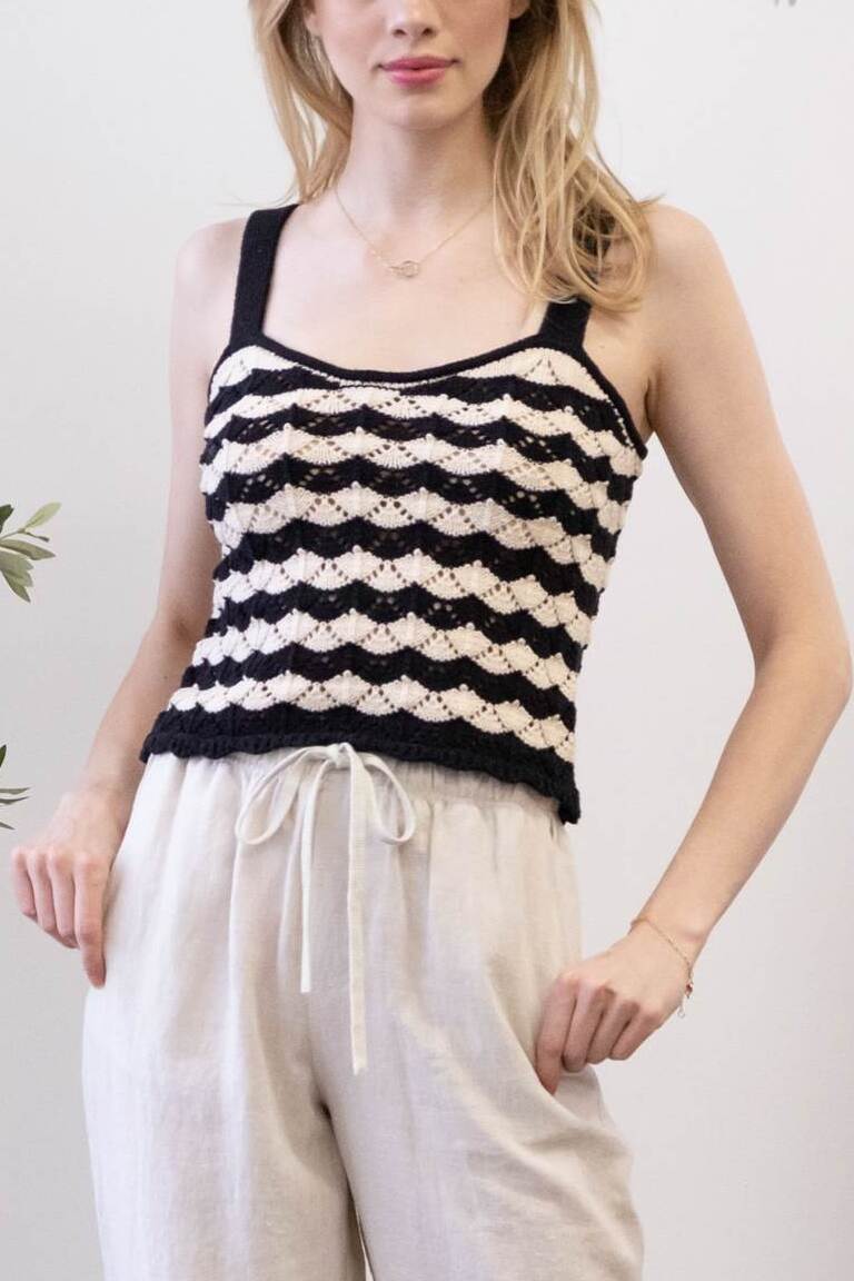Pattern Knit Top