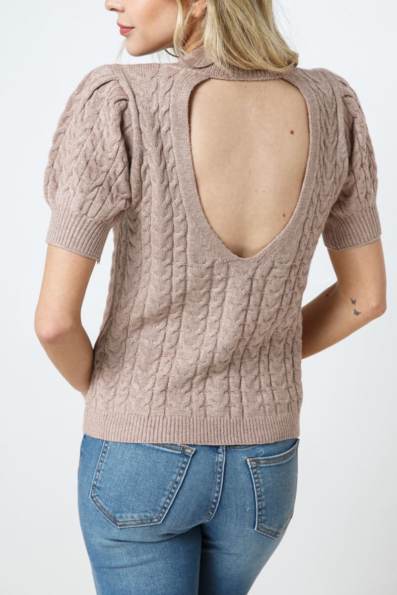 Cable Knit Top
