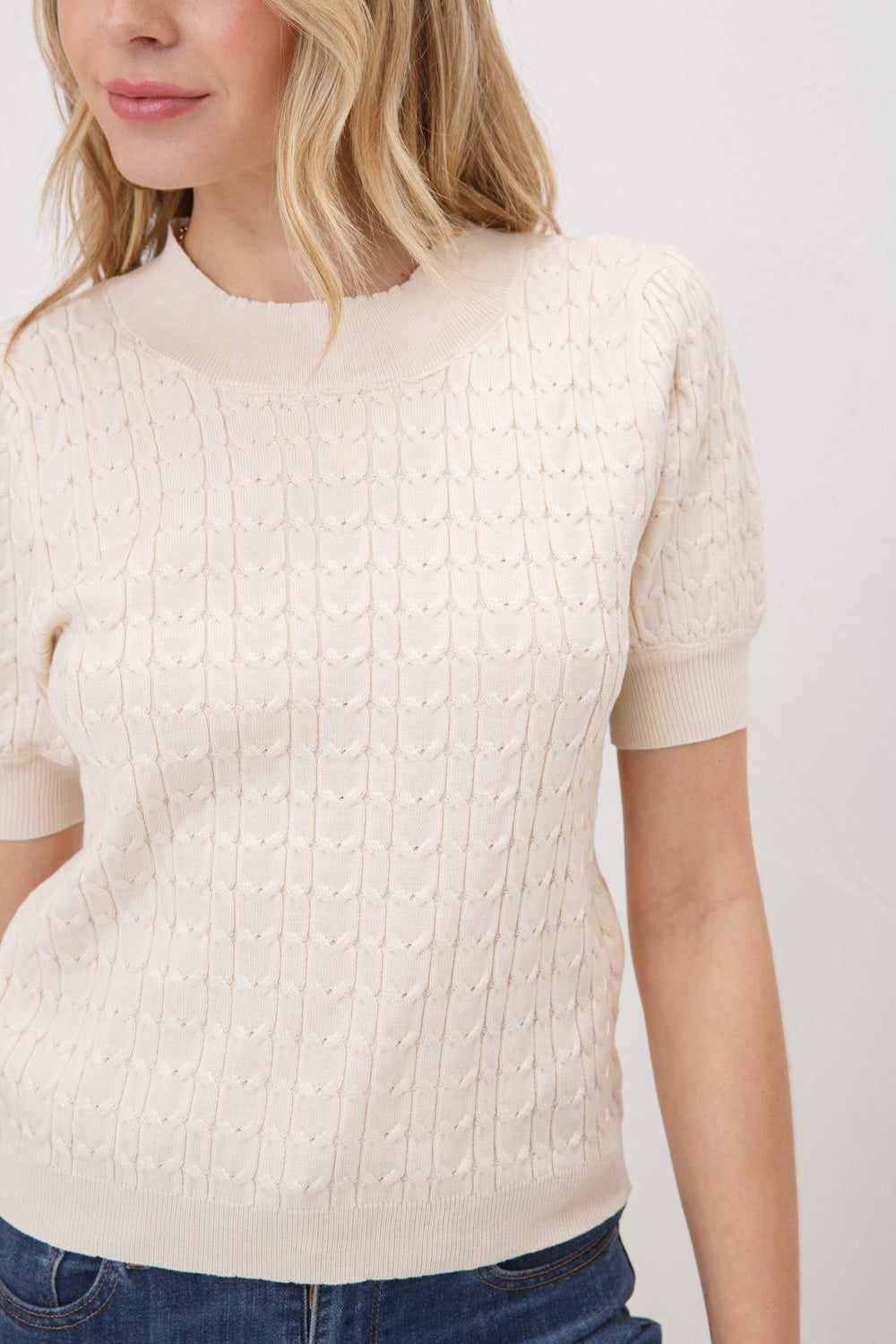 Cable Knit Top