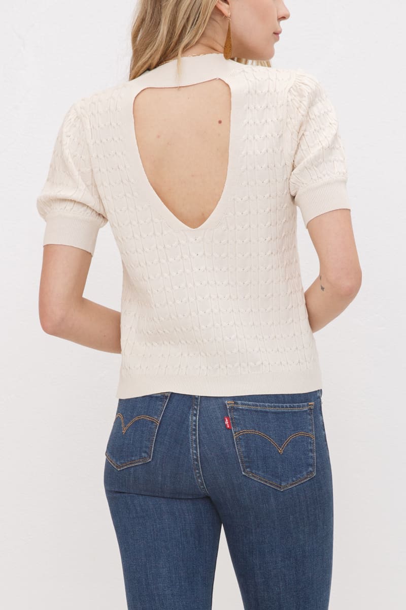 Cable Knit Top