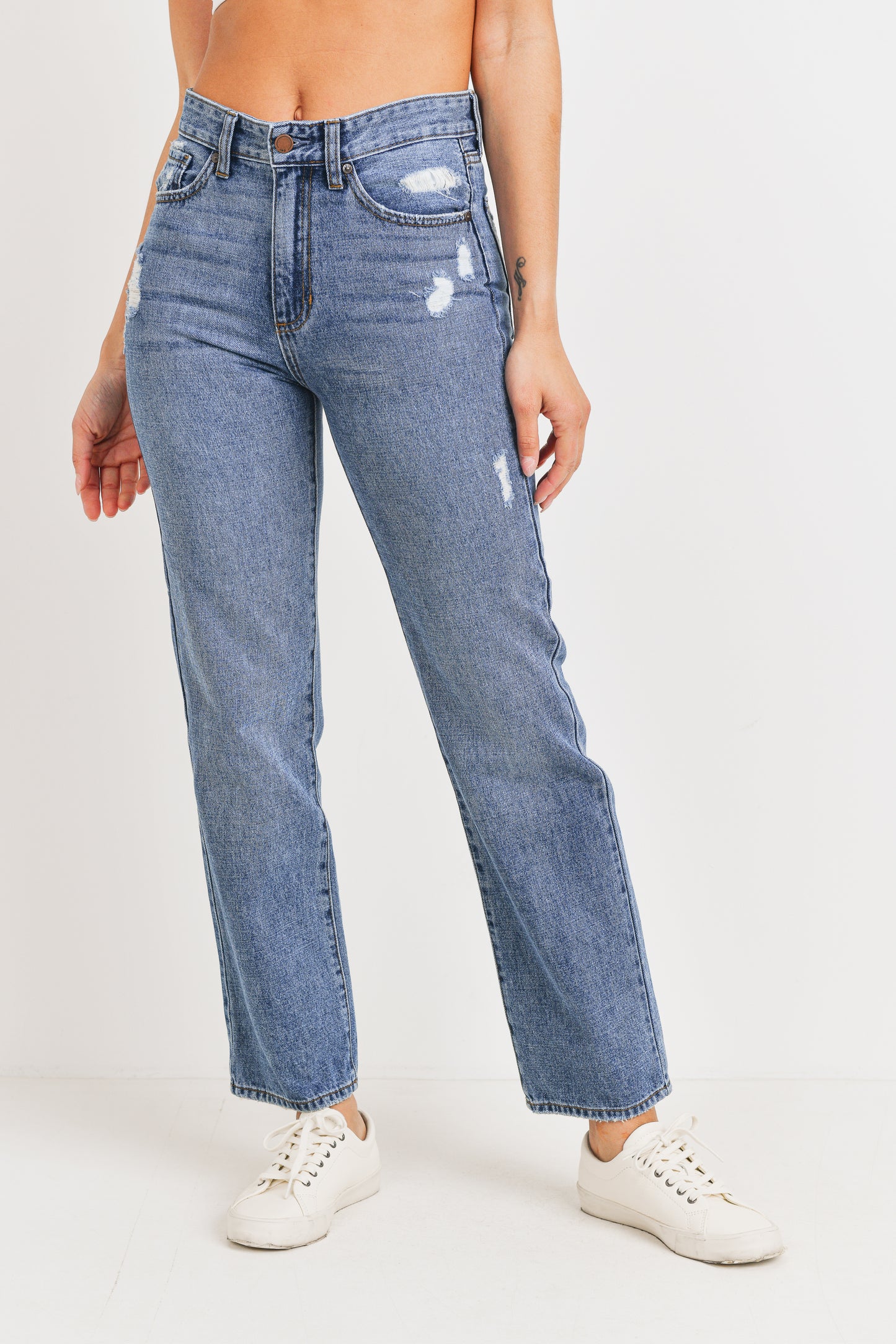 Dad Jeans Distressed