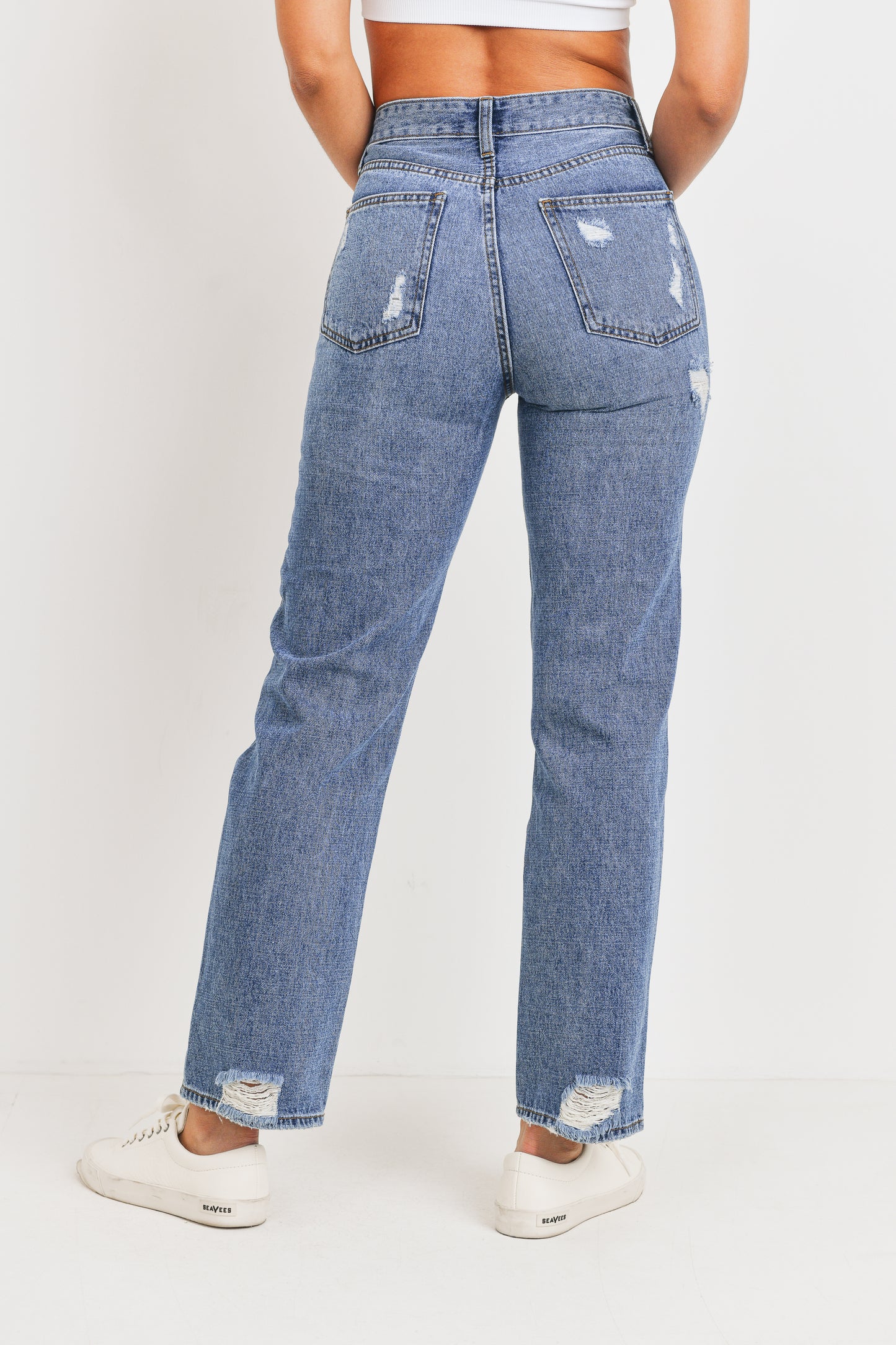 Dad Jeans Distressed