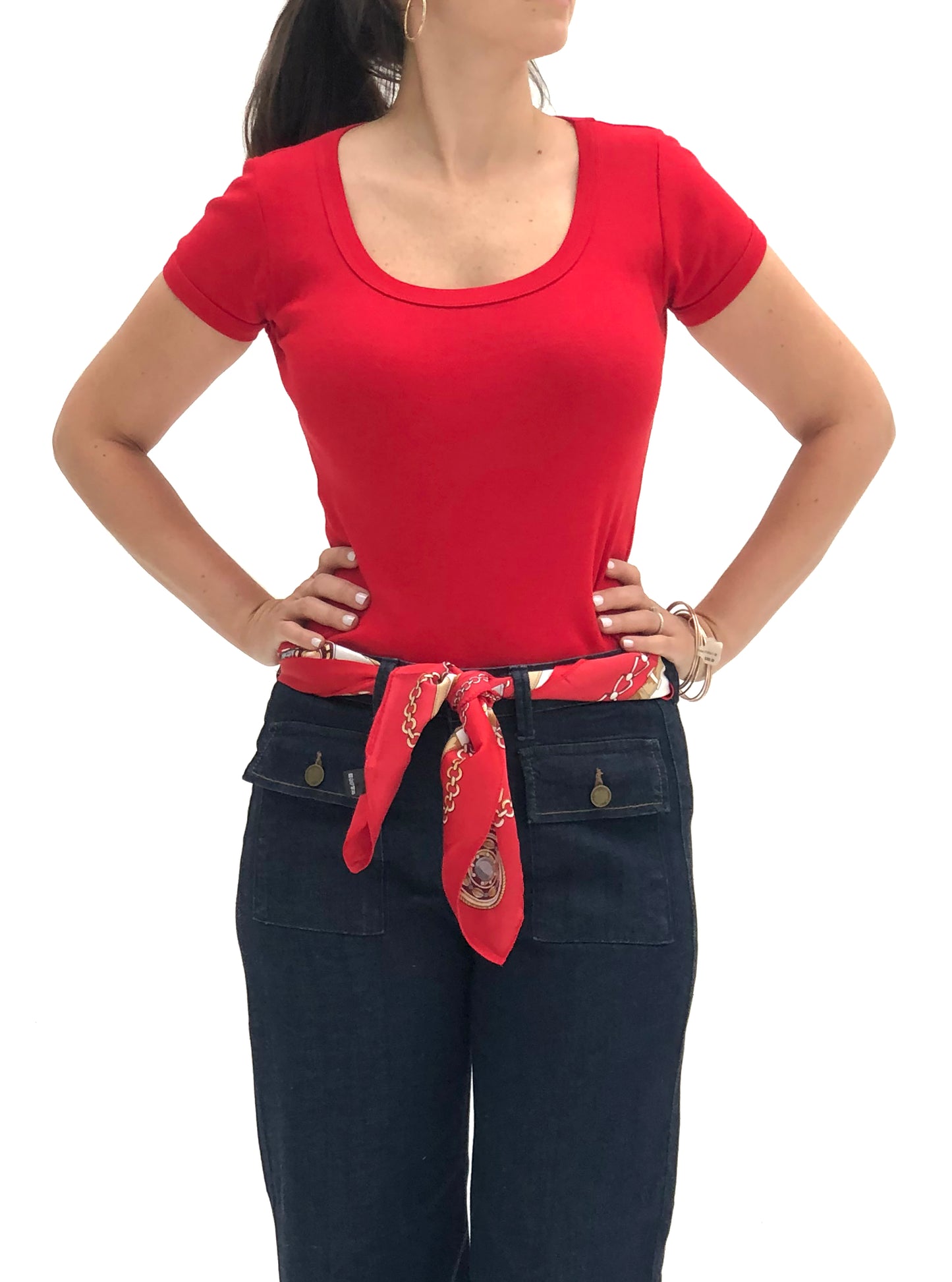 Top Deep Neck Algodón