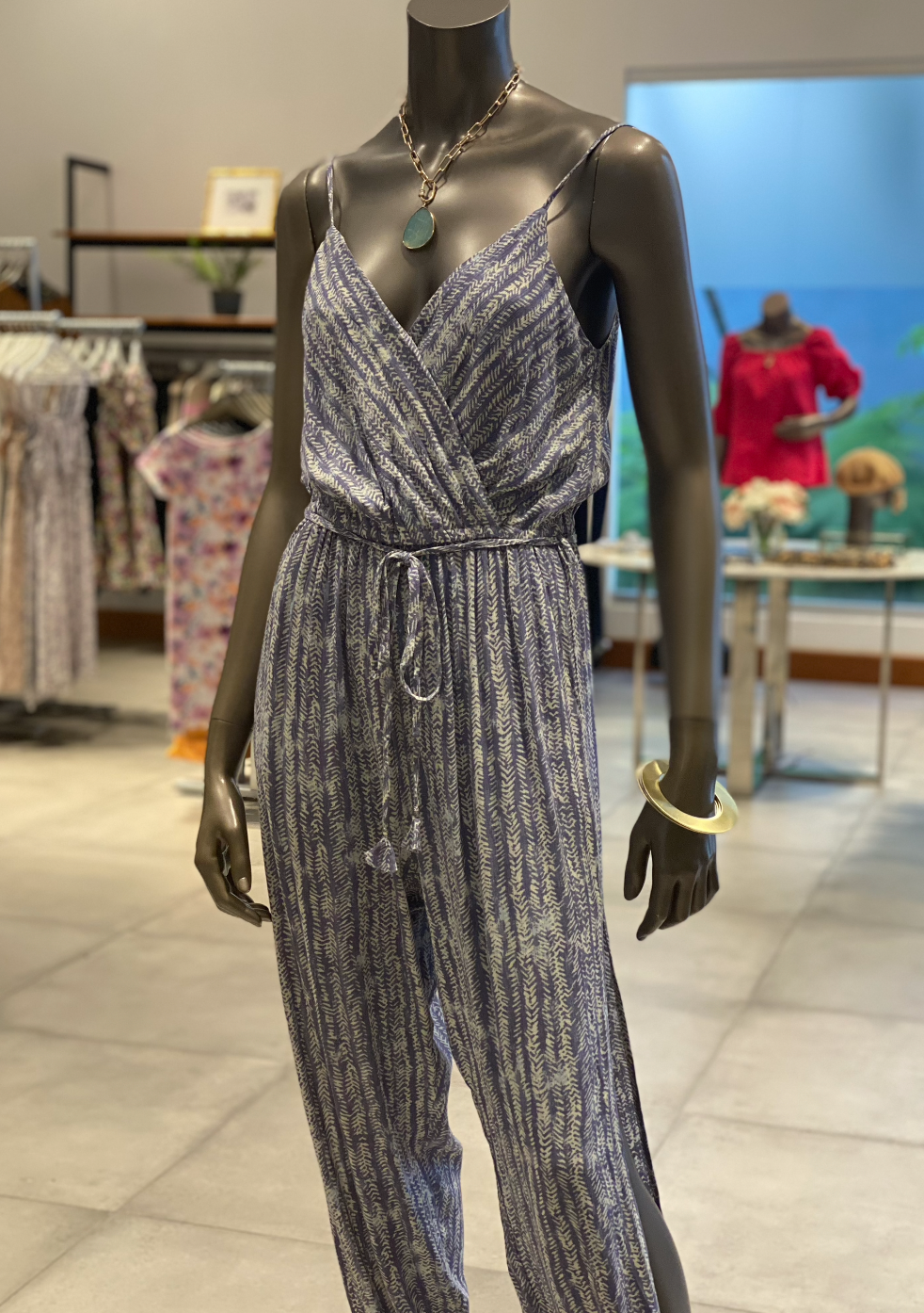 Tie-Ankle Jumpsuit