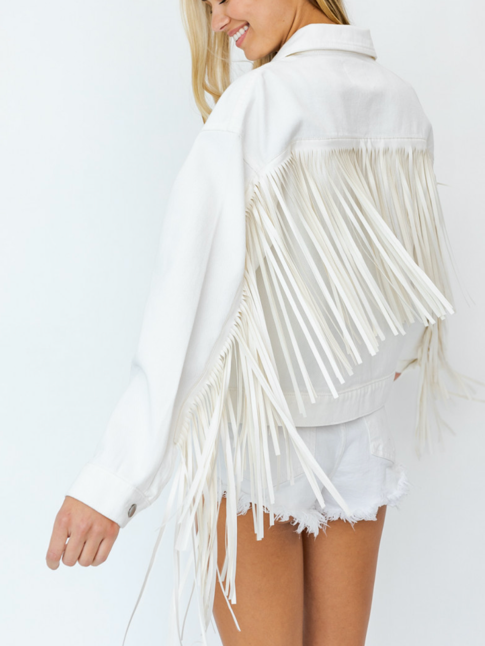 Fringe Denim Jacket