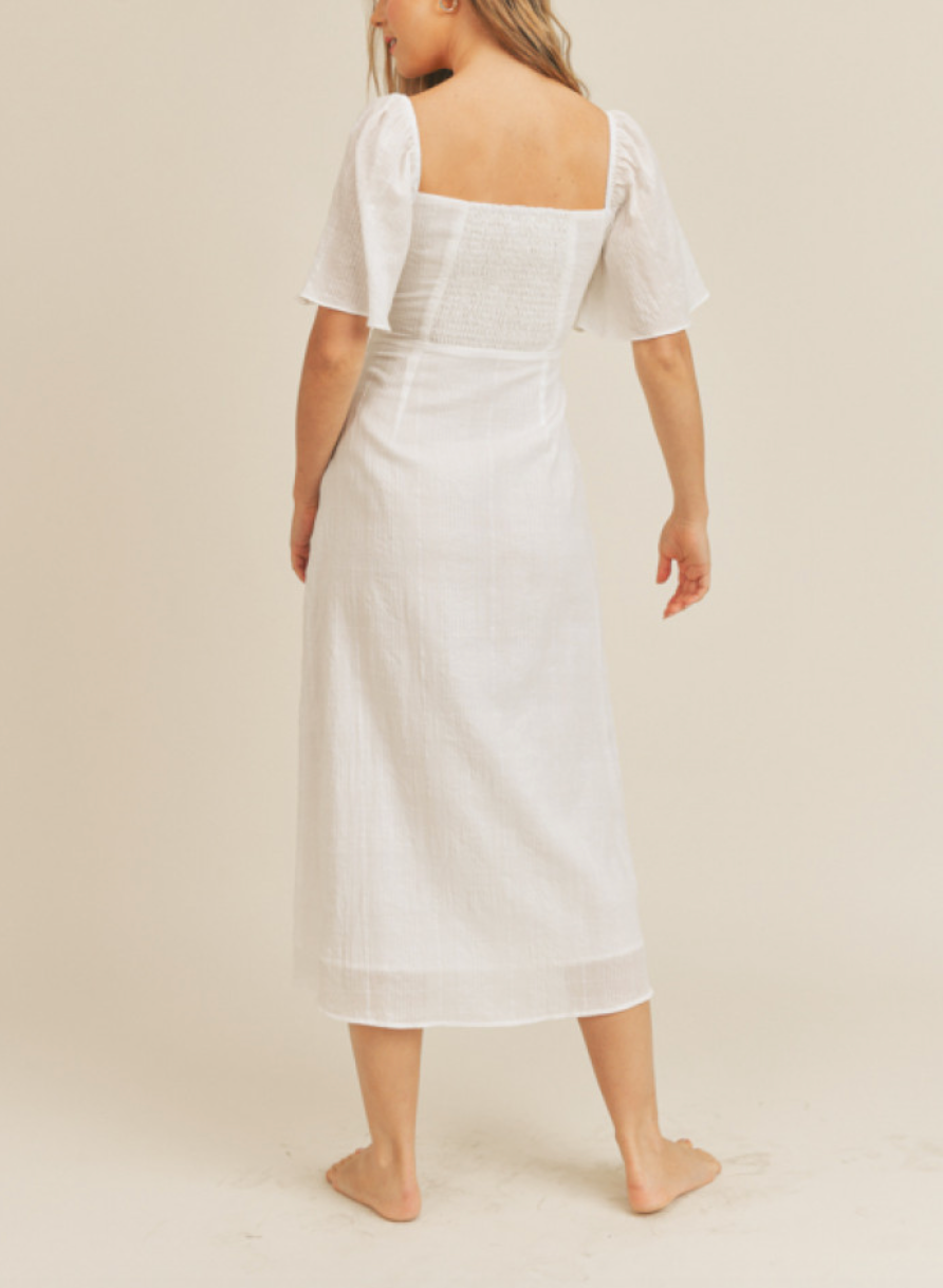 Tie Front Midi Dress