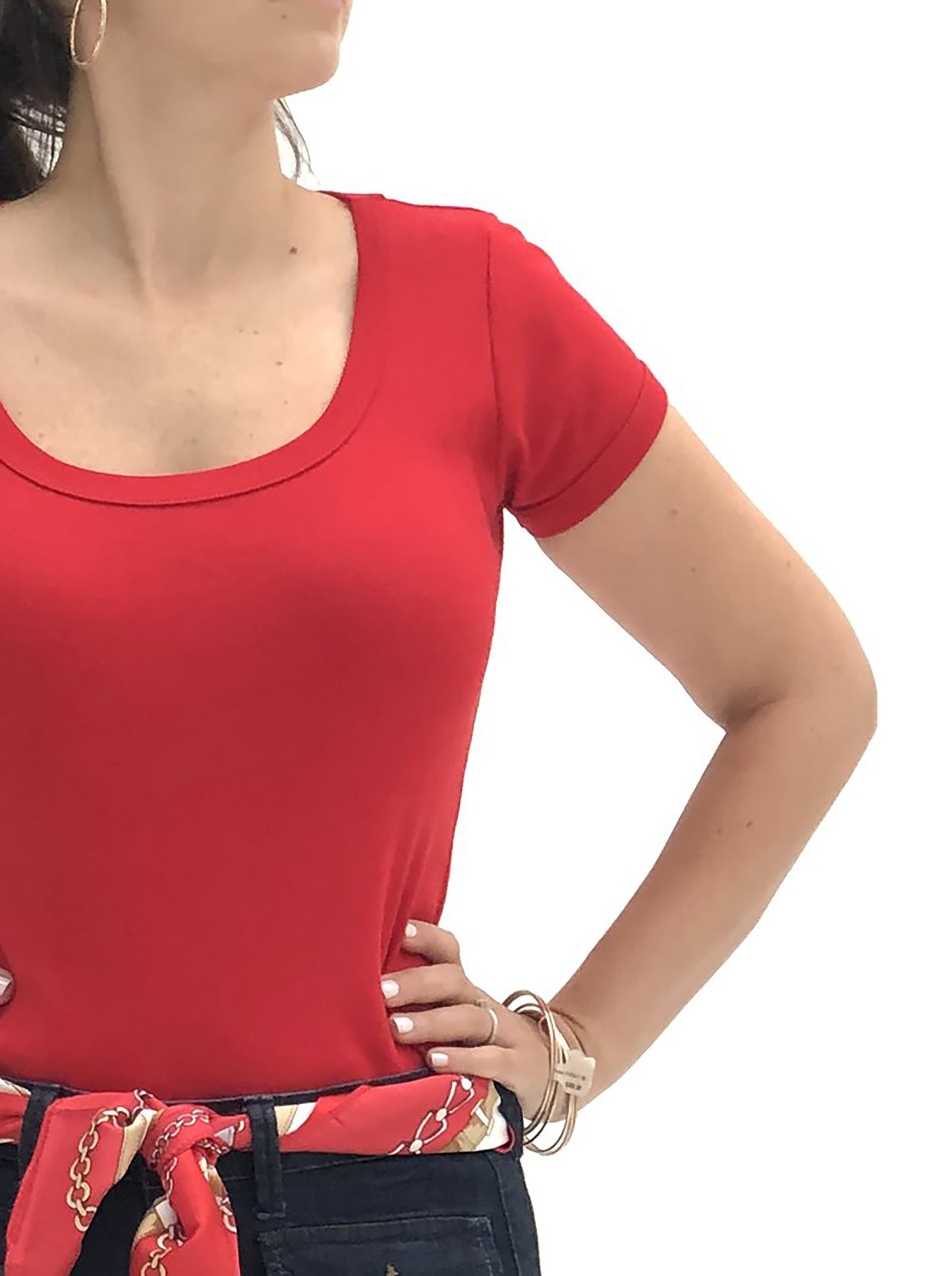 Top Deep Neck Algodón
