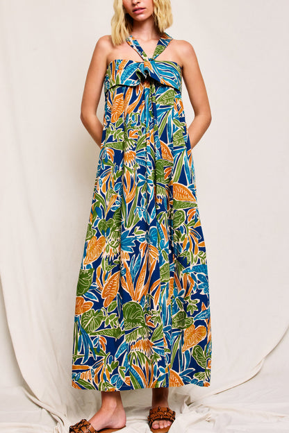 Vestido Tropical Halter