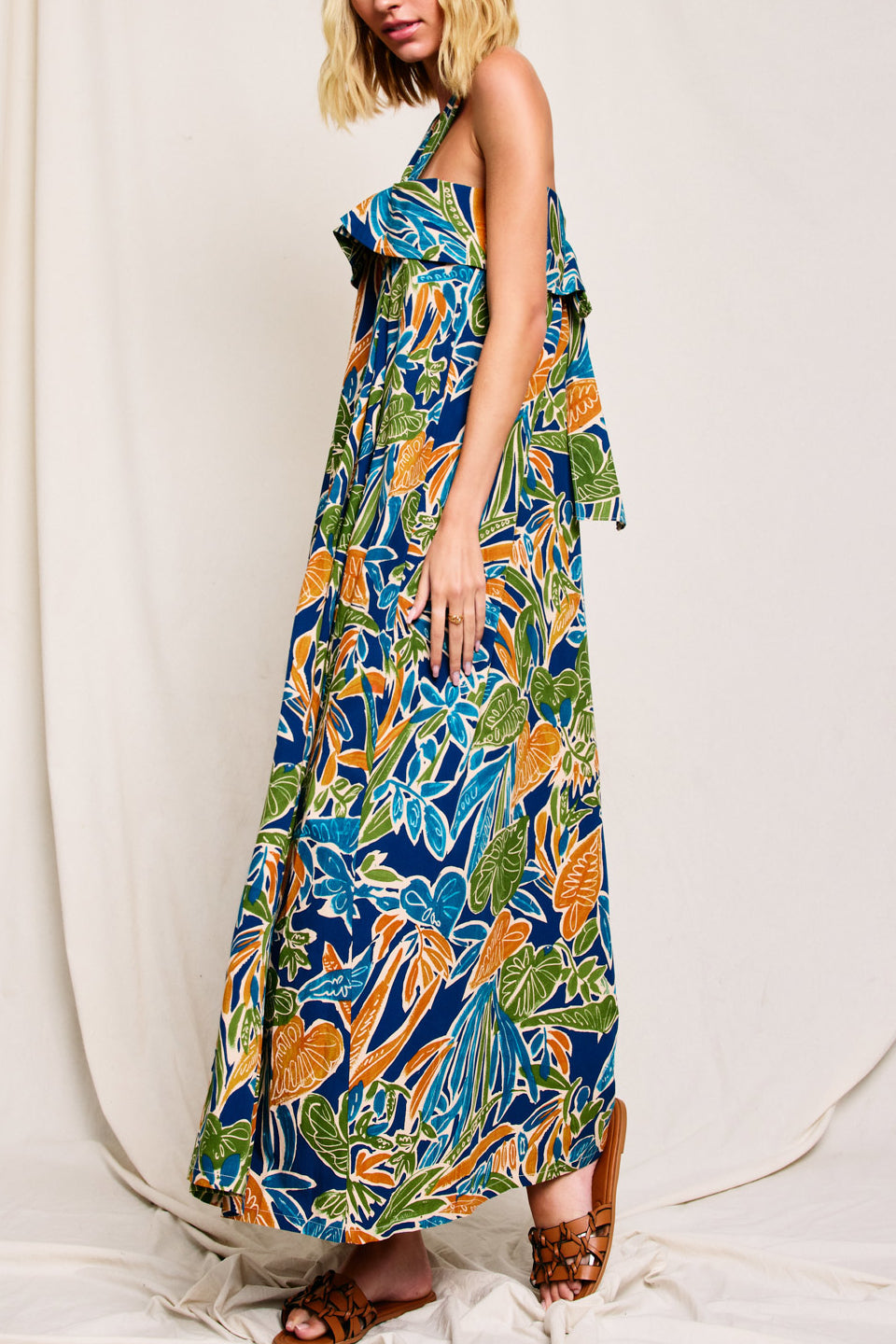 Vestido Tropical Halter