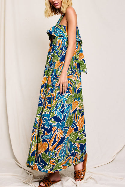 Vestido Tropical Halter