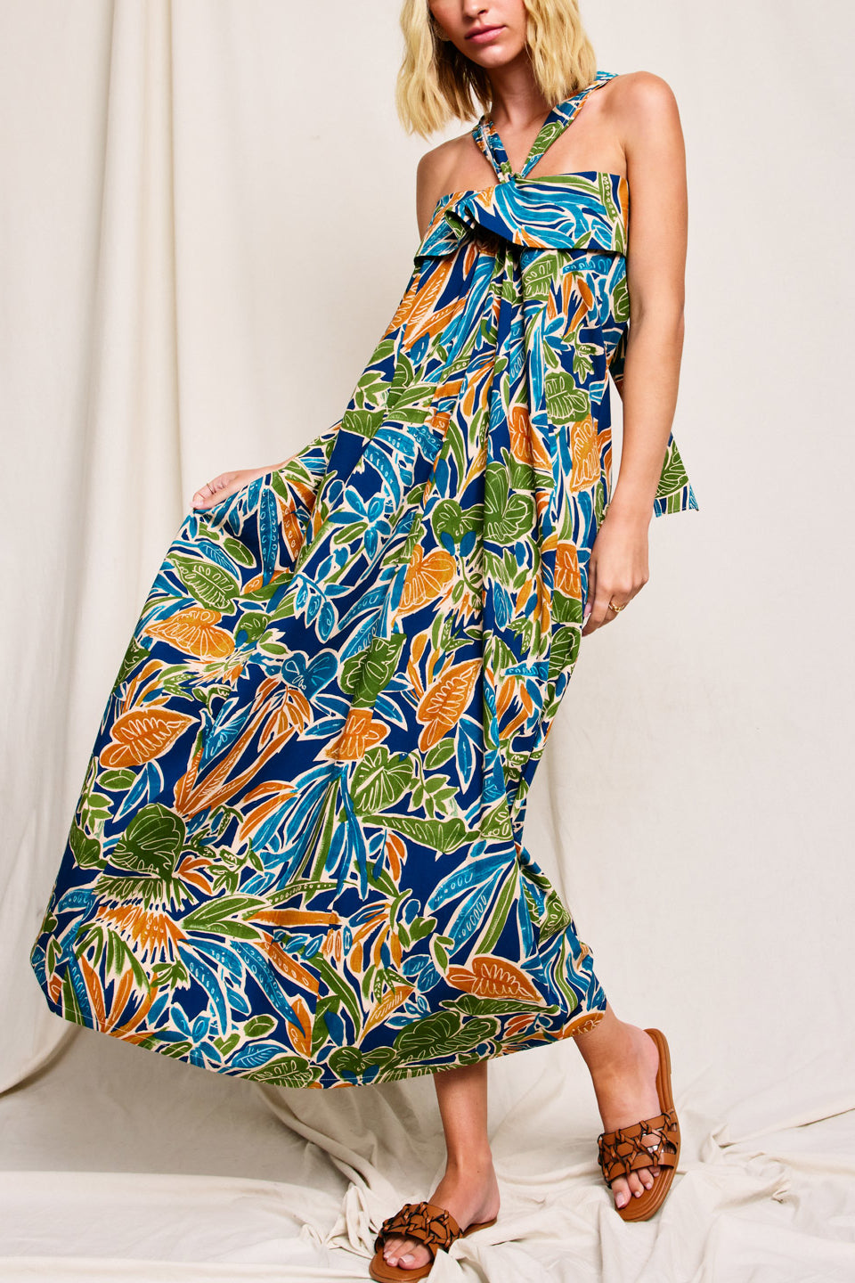 Vestido Tropical Halter