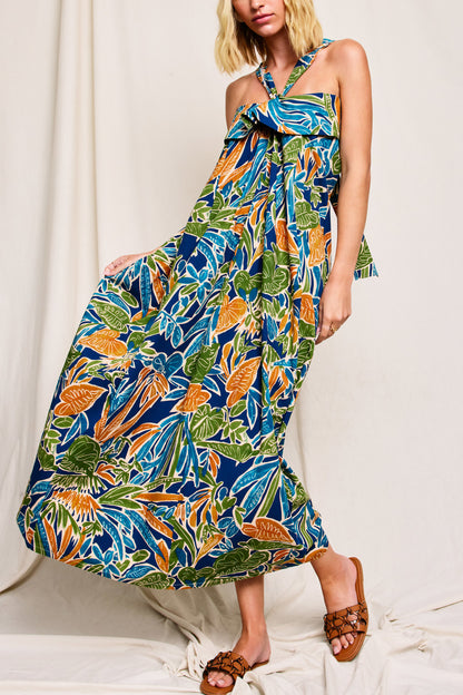 Vestido Tropical Halter