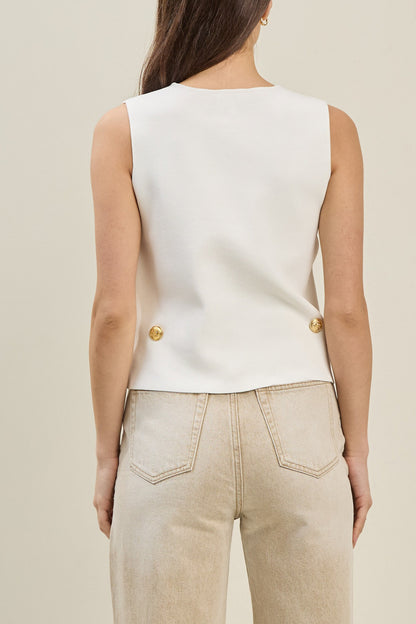 Side Gold Sweater Top