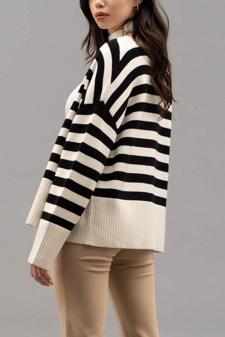 Stripes Cardigan Sweater