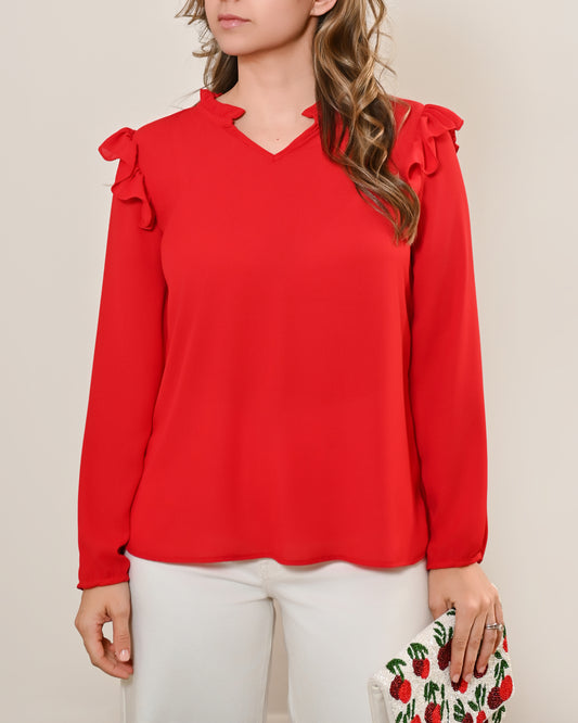 Blusa Carmesí