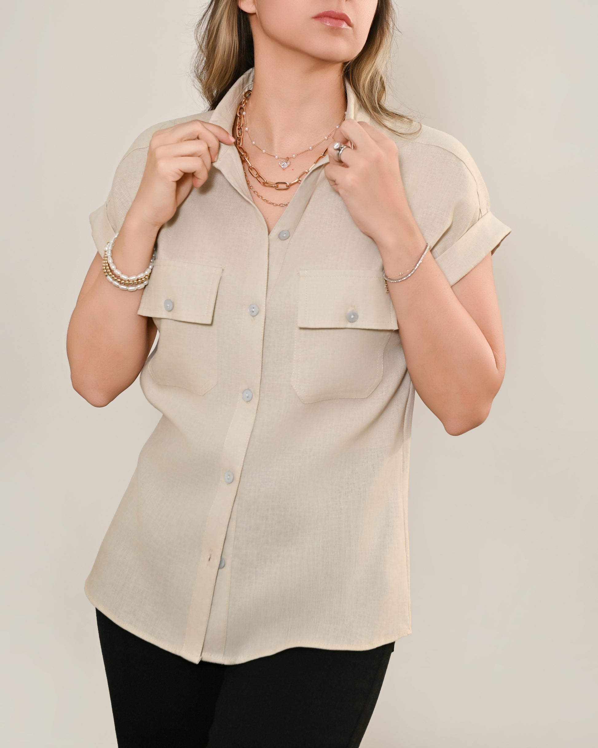 Facebook Blusas Con Accesorios Blusa Lino Karla Mujer Karla Reid