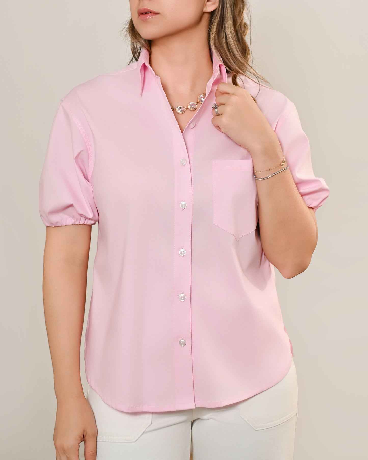 Camisa Mangas Bubble
