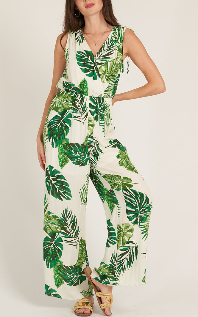 Palm Leaves Jumpsuit