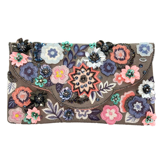 Orchids Beaded Clutch